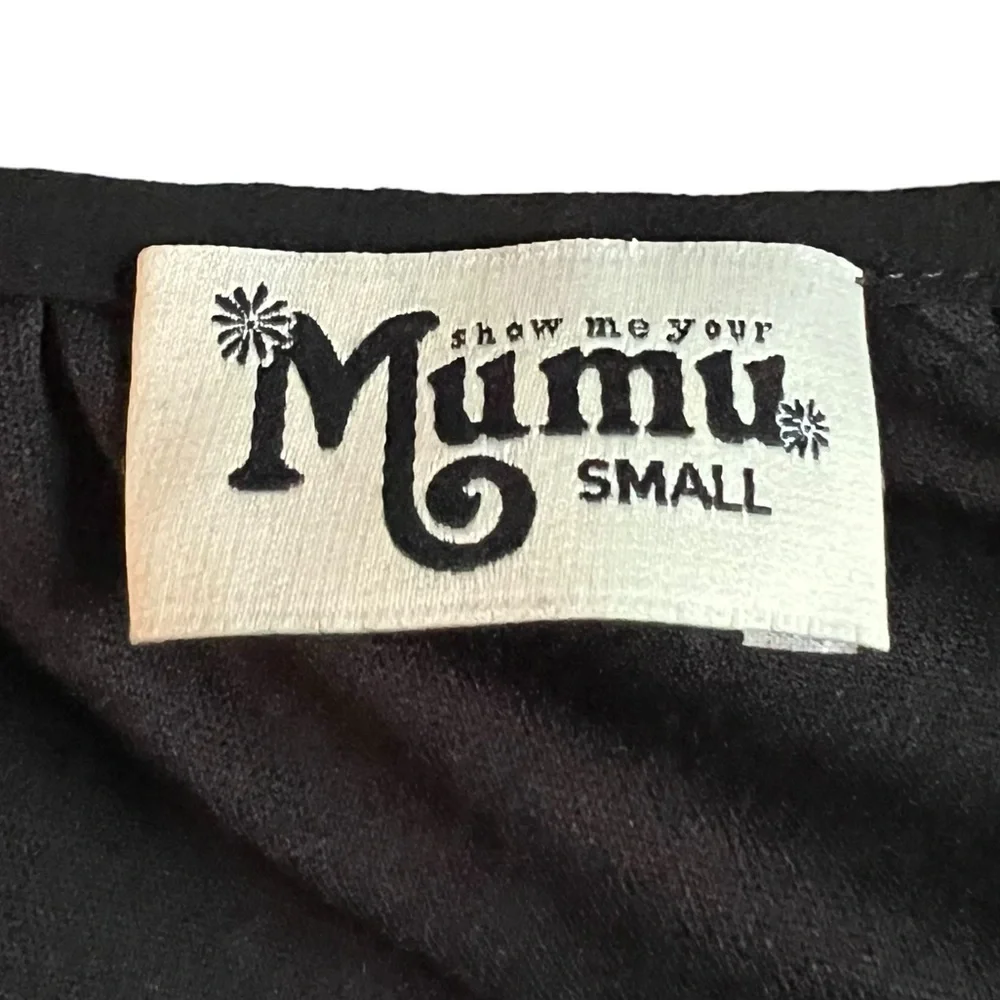 Show Me Your MuMu Juana Tassel Tunic Top Black Sheer Shirt / Mini Dress,… - Picture 4 of 4